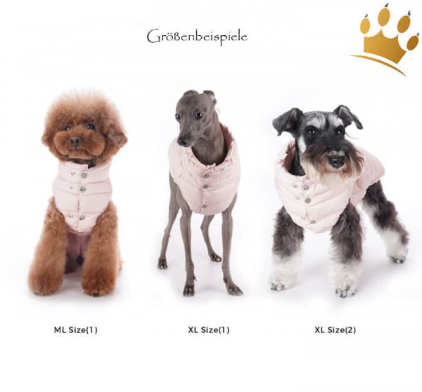 Puppyangel Hundemantel NEW Love Faux Schwarz