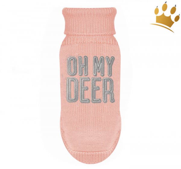Milk & Pepper Hundepullover Deer Rose