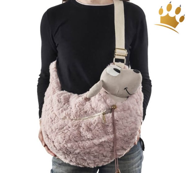Hundetasche Sling Bag Marsupio Linus Curl Altrosa