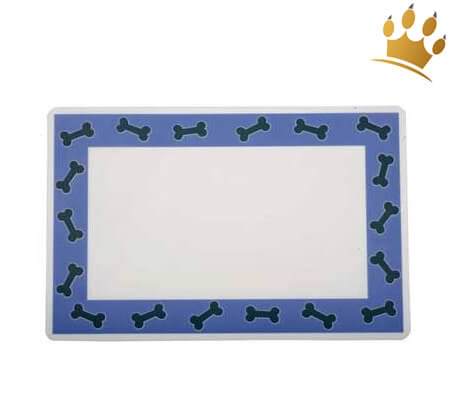 Hunde-Napfunterlage Bones Blau
