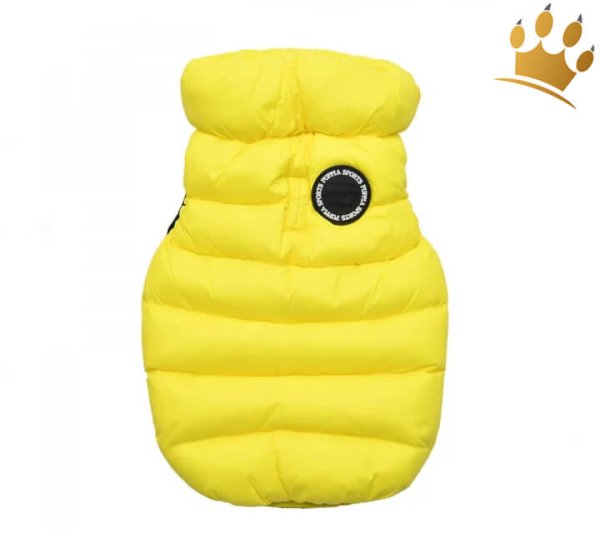 Puppia Hundemantel Ultralight Weste mit seitlichem Reißverschluss gelb