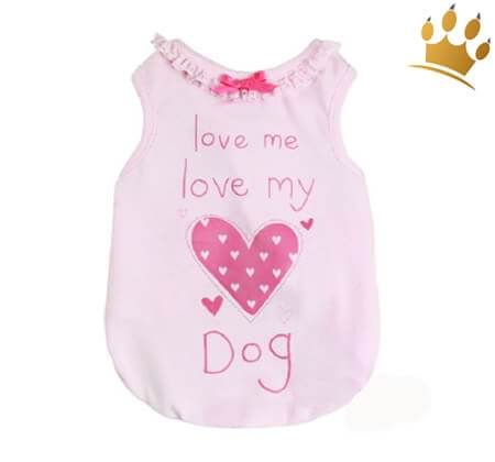 Hundeshirt Love me Love my Rosa