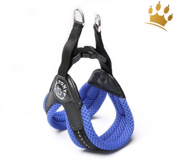 Tre Ponti Hundegeschirr Soft Mesh Blau