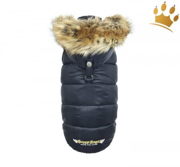Puppyangel Hundemantel Down Hood Schwarz