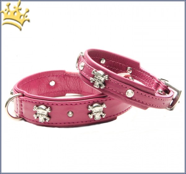 Hundehalsband Crazy Scully Himbeere