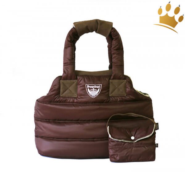 Puppyangel Hundetasche Love Down Padding Braun