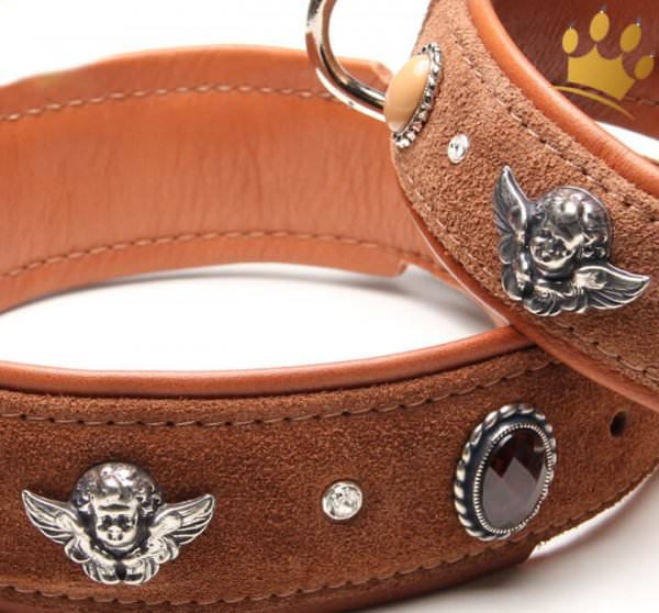 Hundehalsband Bella Angelo Braun Detail