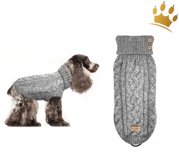 Milk & Pepper Alister Hundepullover Gris