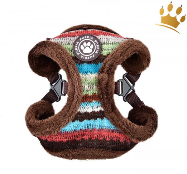 Puppia Step-In Geschirr Crayon verstellbar Braun