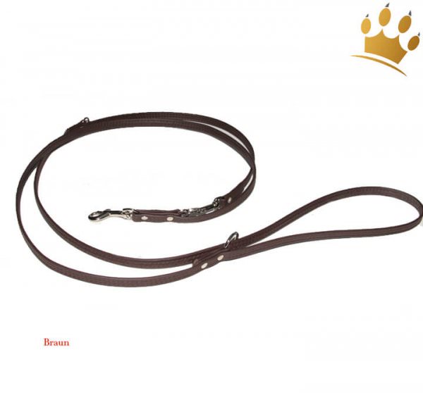 Hundelederleine Royal Braun