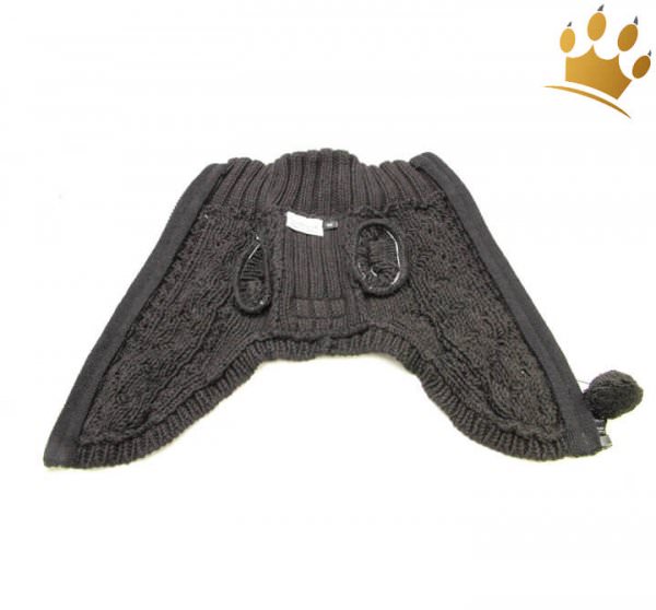 Hundepullover Dandy Schwarz Detail