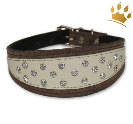 Strasshalsband Cafe Latte