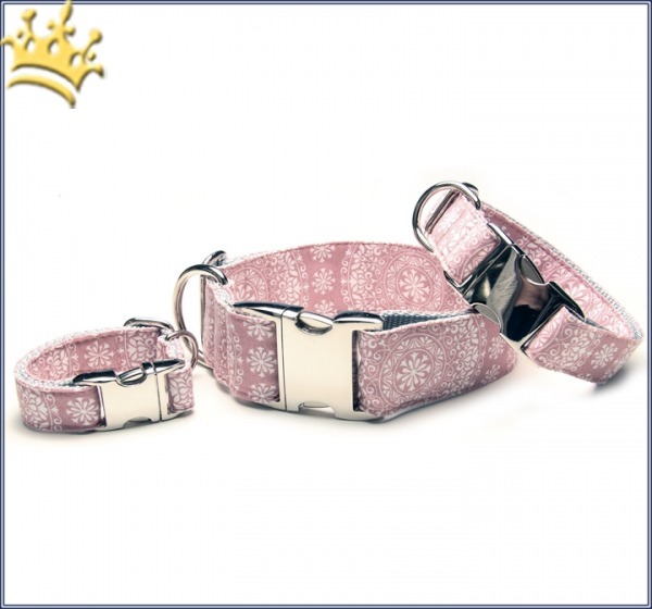 Hundehalsband Mandalas Rose
