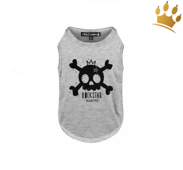 Milk & Pepper Hunde-T-Shirt Alec Grey