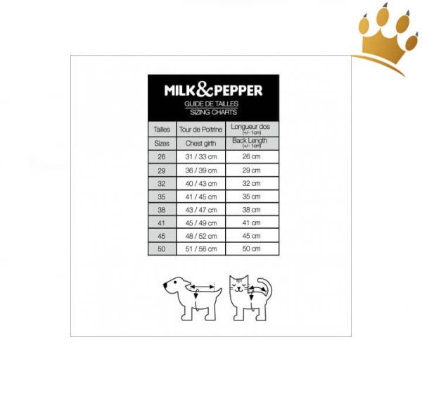 Milk and Pepper Sofia Hundepullover Creme