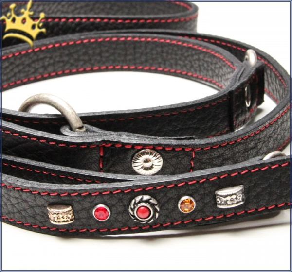 Malucchi Hundeleine GhiBli Schwarz Detail