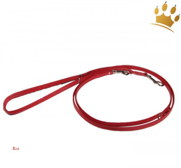 Hundelederleine Royal Rot