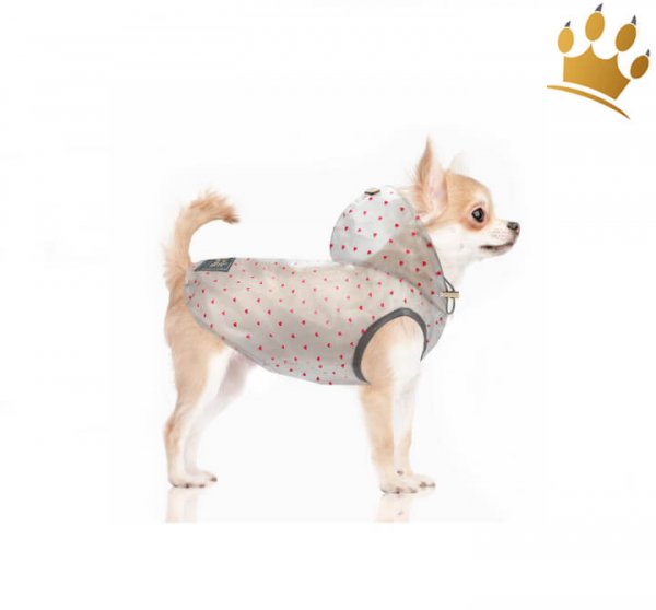 Milk & Pepper Hunderegenmantel Zelie Rouge