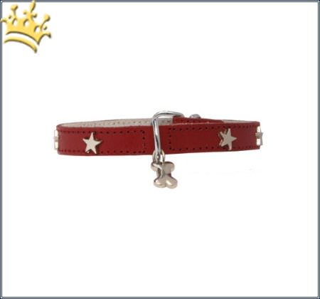 Hundehalsband Silverstar Red