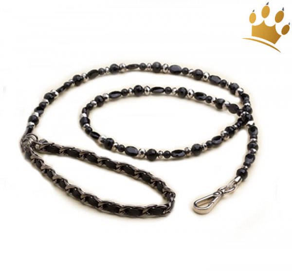 Designer-Hundeschmuckleine 5th Avenue Black