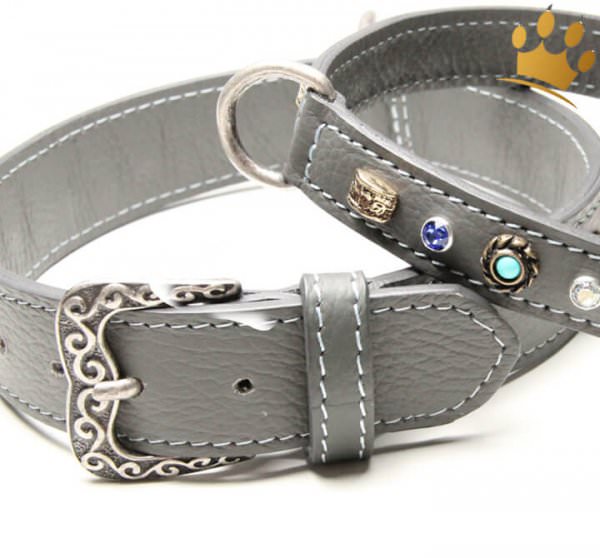 Malucchi Hundehalsband GhiBli Grau Schnalle