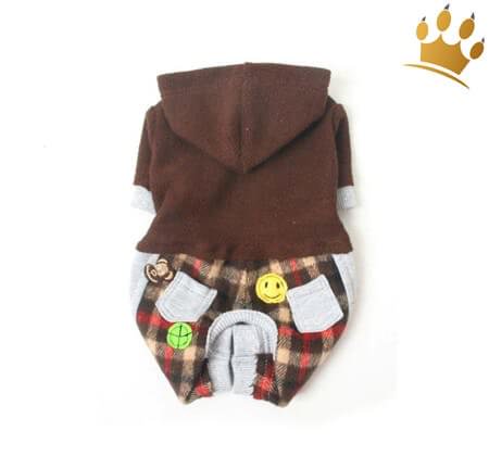 Hunde-Jumper Braun Flannel