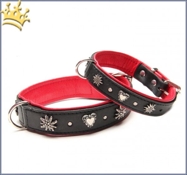 Halsband Zürs Deluxe Schwarz-Rot