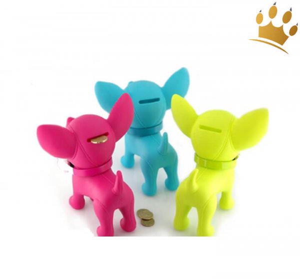 Hundespardose Chihuahua Goes Music Gelb detail