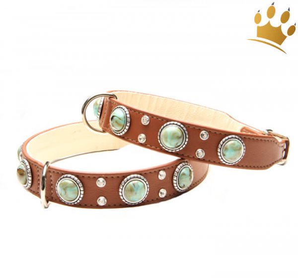 Hundehalsband Palma Deluxe Braun