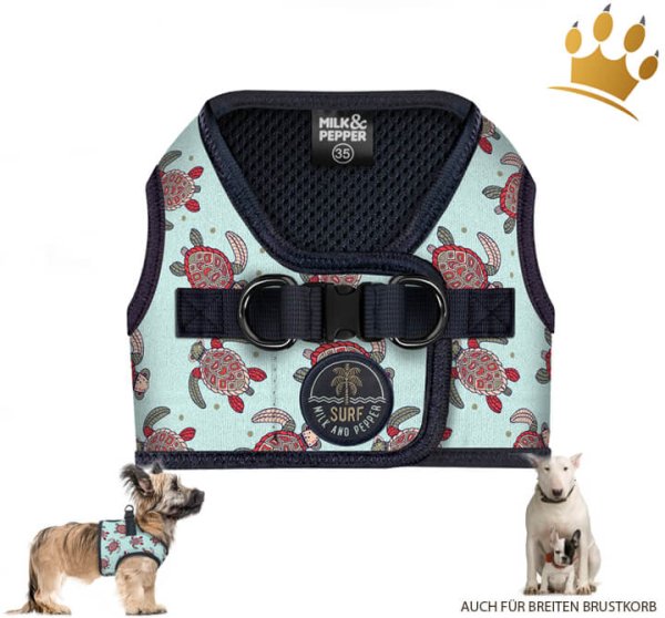 Milk & Pepper Step In Manahau Hundegeschirr Green