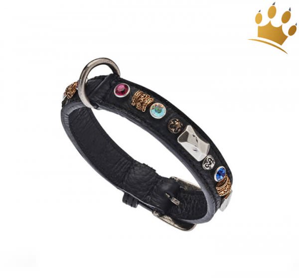 Malucchi Halsband Petra 2cm Schwarz
