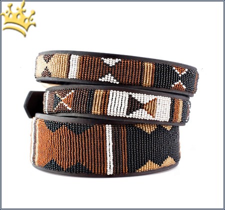 Orginal Hundehalsband Maasai Earth