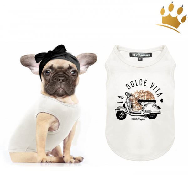 Milk & Pepper Hunde-T-Shirt Dolce Vita