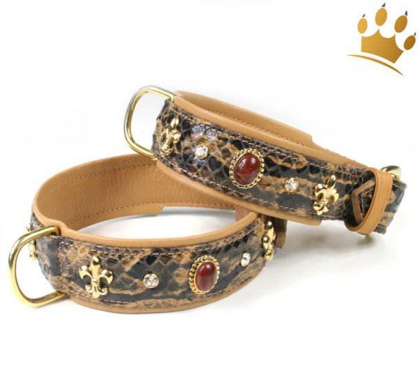 Hundehalsband Fleur de Lis Grand Snake
