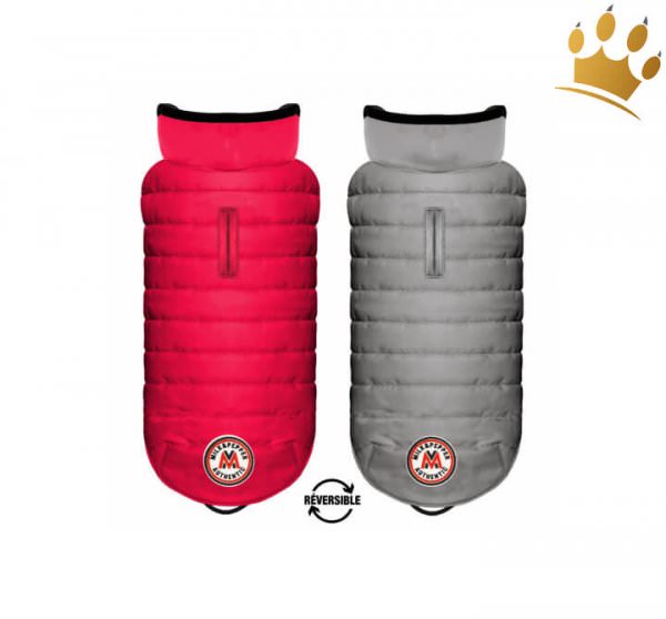 Hundemantel zum wenden Nordik - Fuchsia / Perle