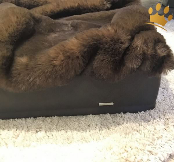 Hundebett mit Decke Braun