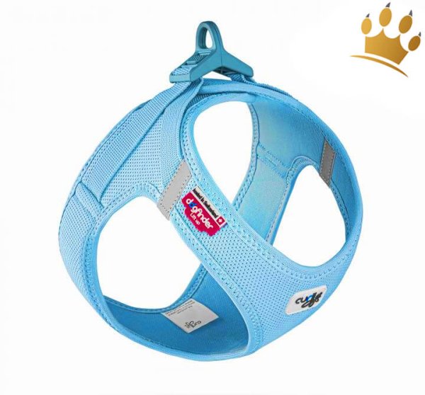 Curli© Vest Harness Clasp Air-Mesh Hellblau
