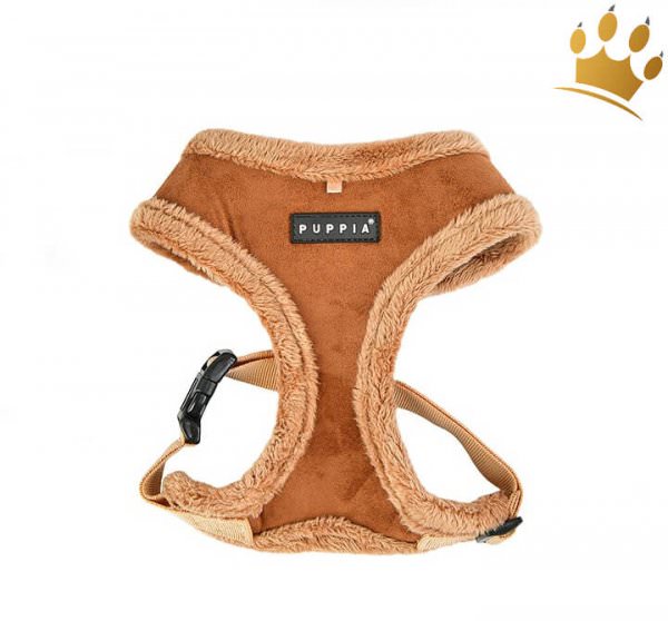 Puppia Softgeschirr Terry Braun Vorne
