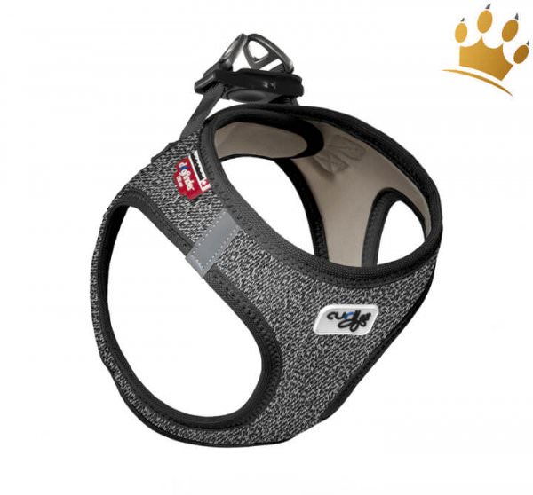 Curli Vest Hundegeschirr Merino Schwarz