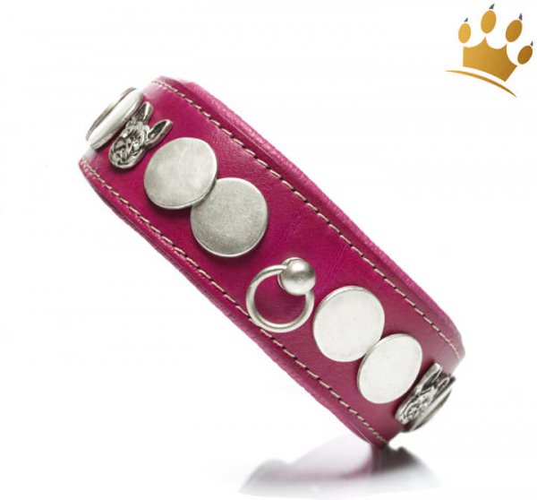 Malucchi Hundehalsband französisch Bulldogge Pink