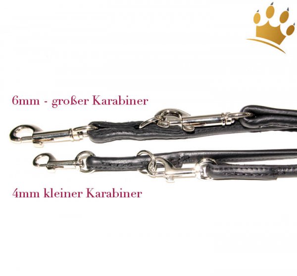 Hundelederleine Rundgenäht 300cm