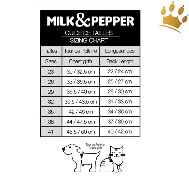Milk & Pepper Imany Hundemantel wendbar