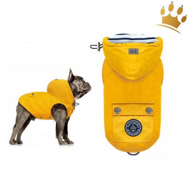 Milk & Pepper Tribord Bully-Mops Hunderegenmantel Gelb