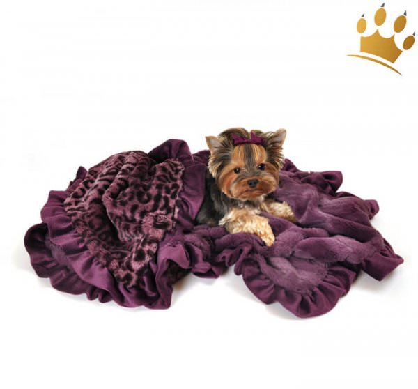 Hundedecke Cheetha Purple Cuddle Throw