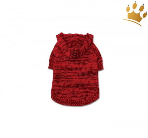 Hundepullover Hoodie Cross Rot