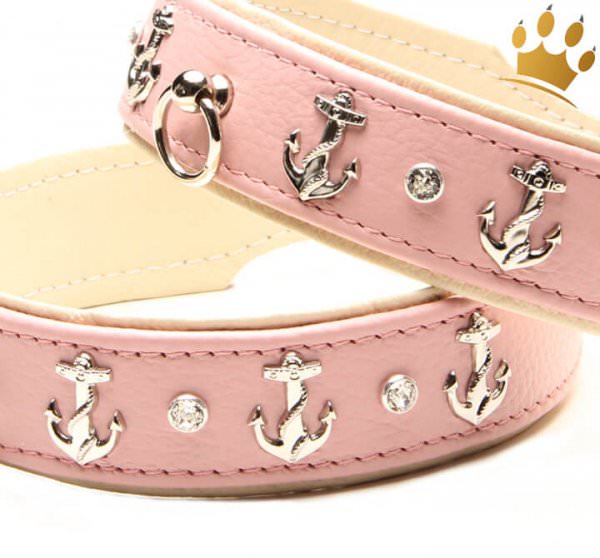 Hundehalsband Beach Dog Rosa Detail