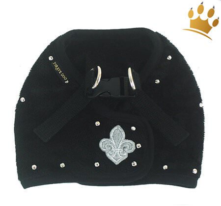 Step-In-Softgeschirr Fleur de Lis Schwarz