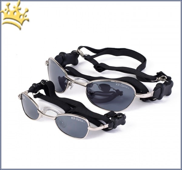 K9 Optik Sonnenbrille Schwarz / Silber