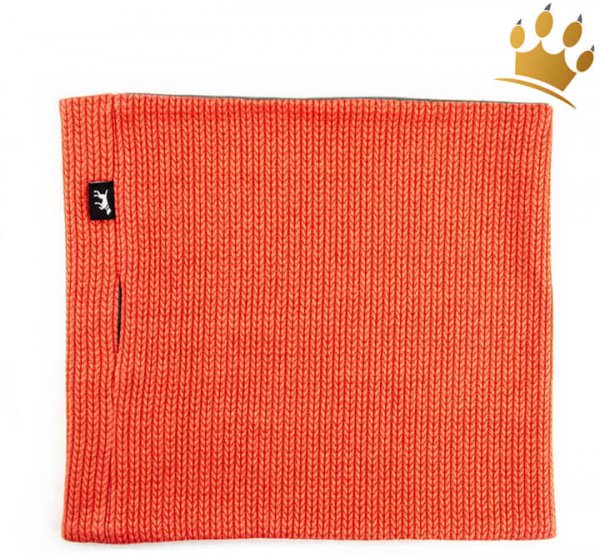 Hunde-Loop Schal Schickobello Orange