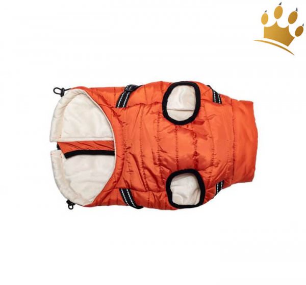 Hundemantel mit Geschirr Nikitita Orange